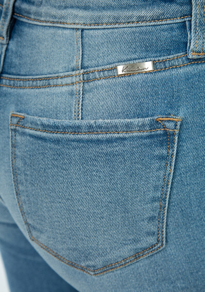 high rise slim straight jeans Image 6
