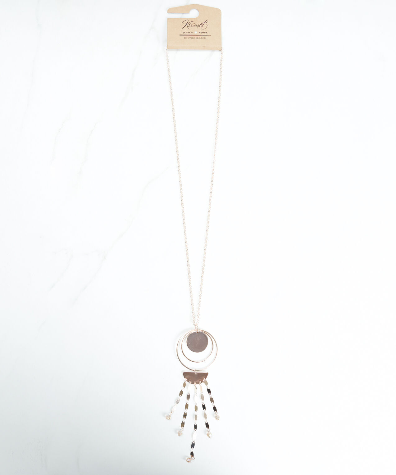 circle hoop pendant necklace  Image 1