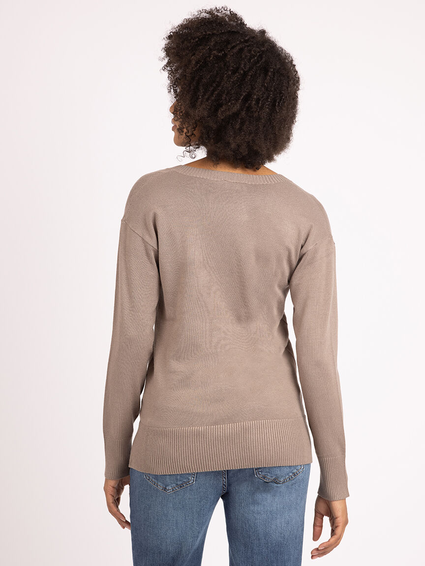 v neck sweater Image 5