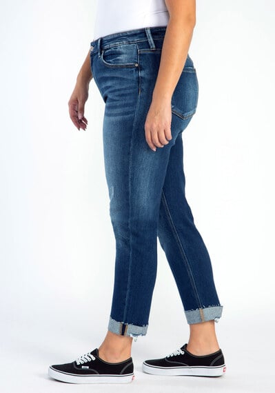 high rise slim leg jeans Image 3