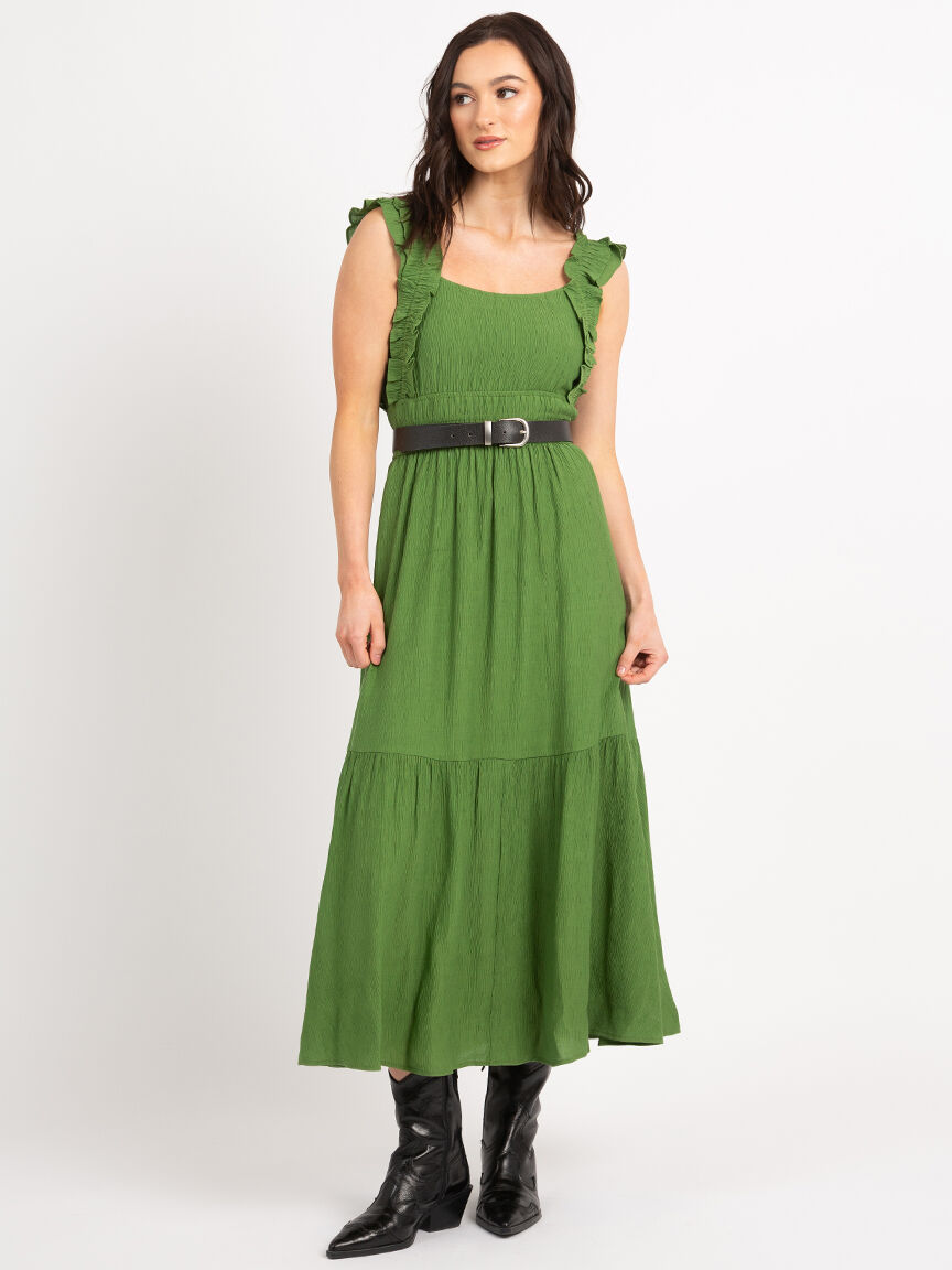 gretchen tiered ruffled strap maxi Image 4