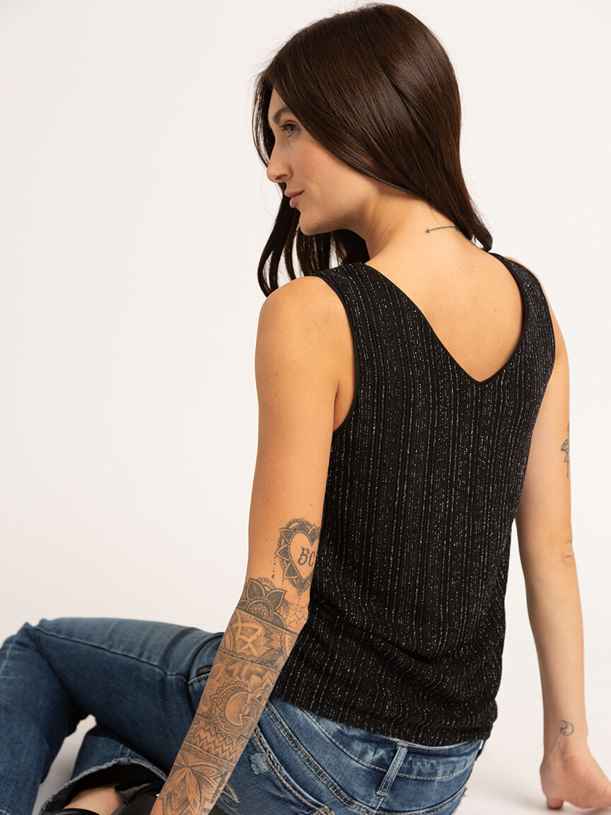 dannii double v-neck tank top  Image 6