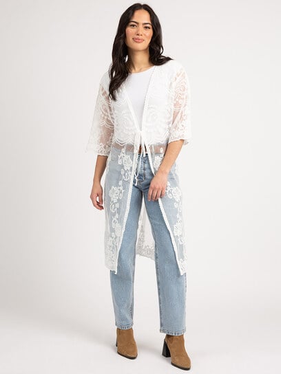florence mesh duster