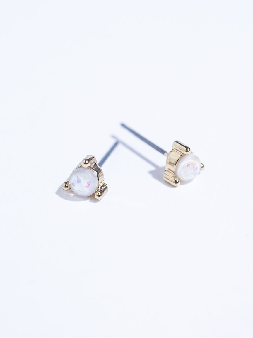 6 pack gold earrings Image 6