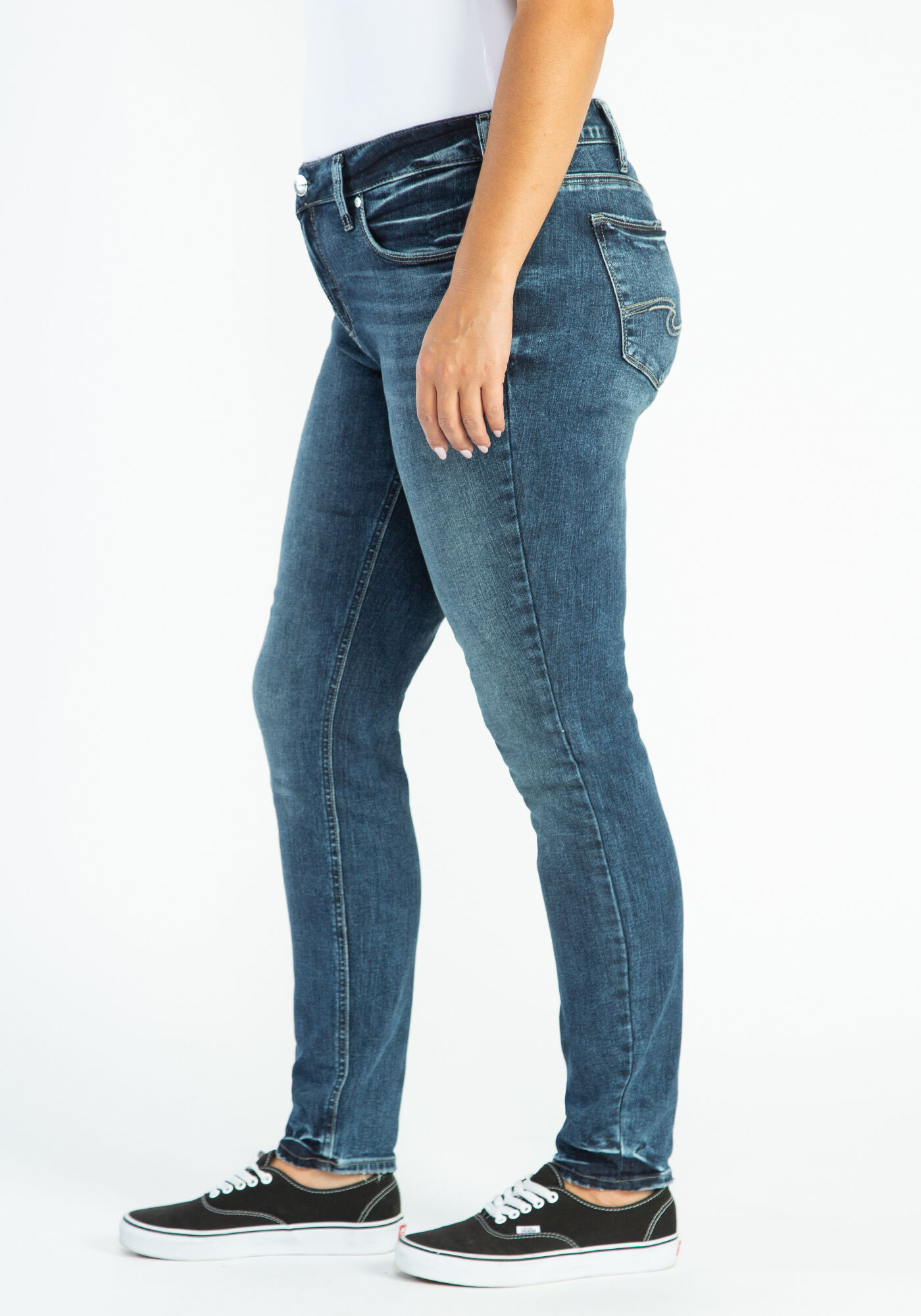 elyse mid rise skinny jeans SILVER 2000003872