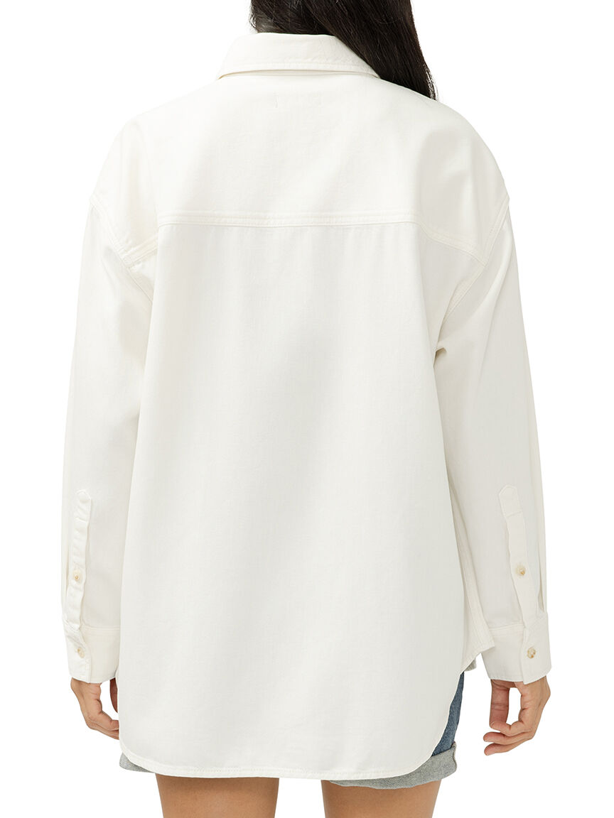 Relaxed Button-Up Beach Shirt