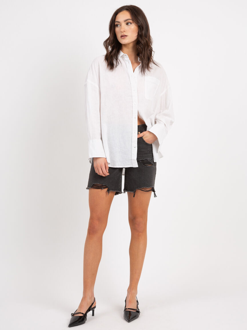 emma long sleeve button front shirt Image 2