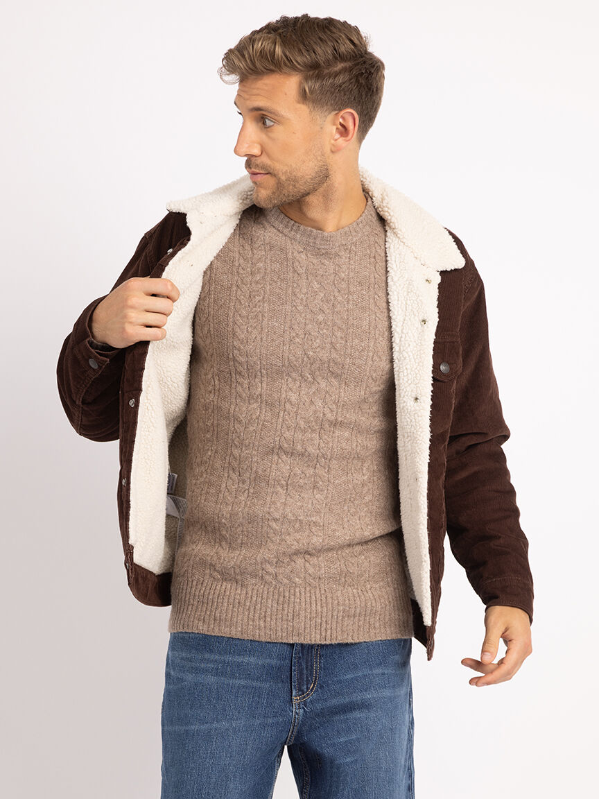 relaxed sherpa jacket Image 5