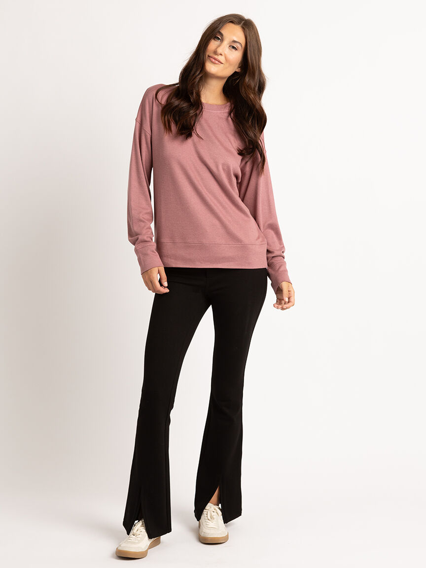 hermione super soft crew neck popover Image 3