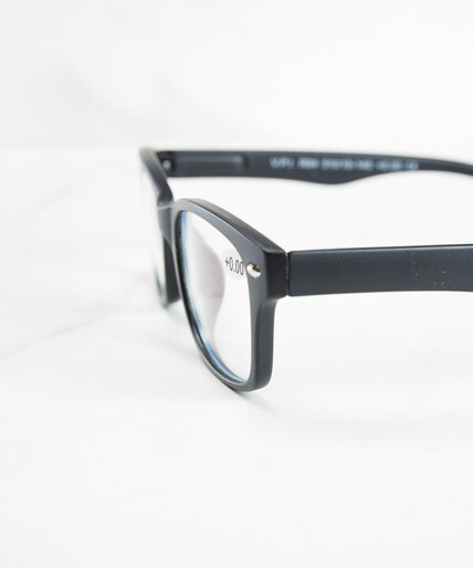 black frame blue light protection glasses Image 3