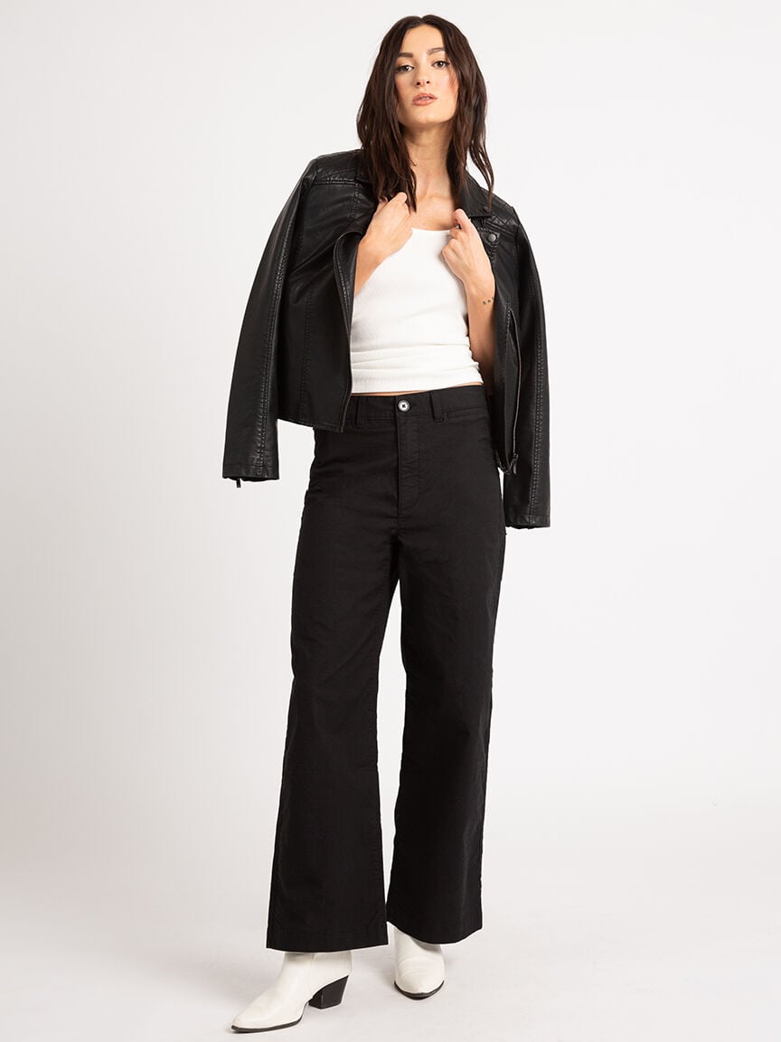 Vesper High Rise Wide Leg Chino Image 1