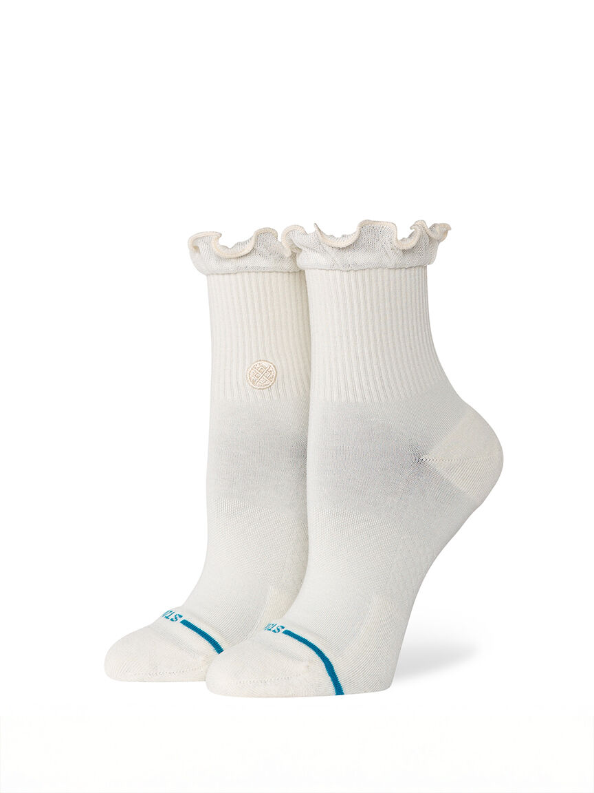 ruffle icon quarter socks