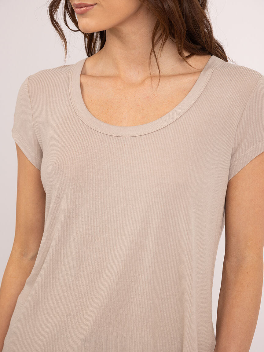 ashlin scoop neck t-shirt Image 5