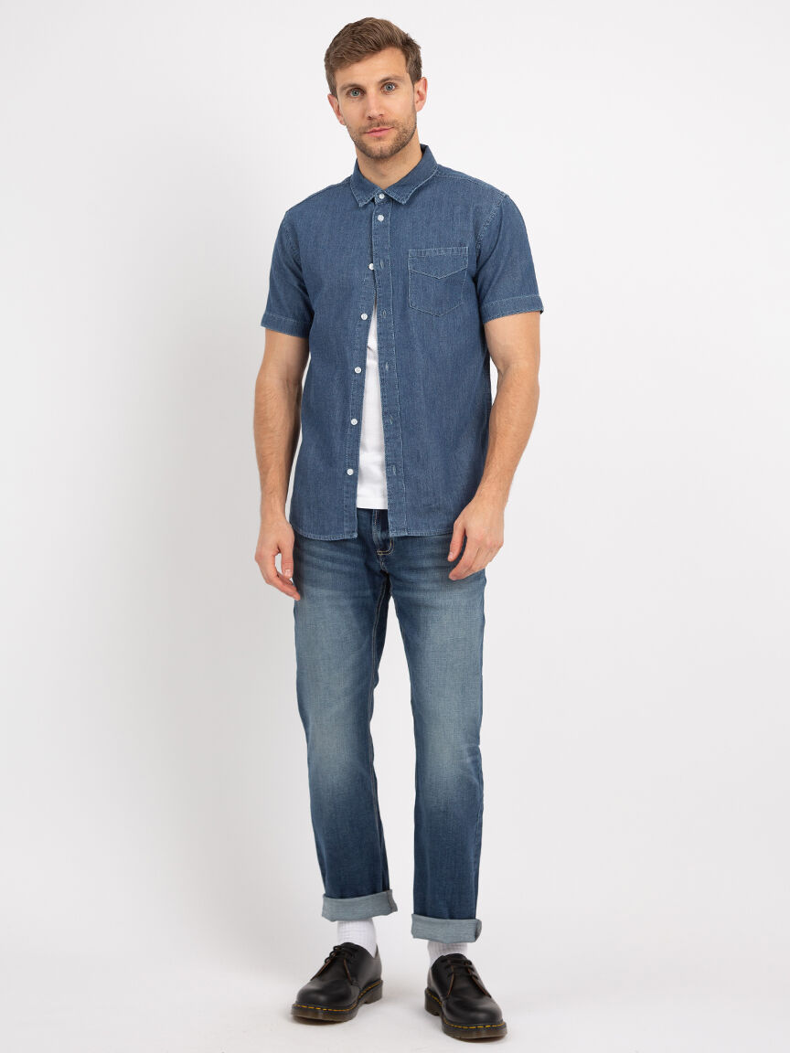 todd 1 pocket button front shirt Image 5