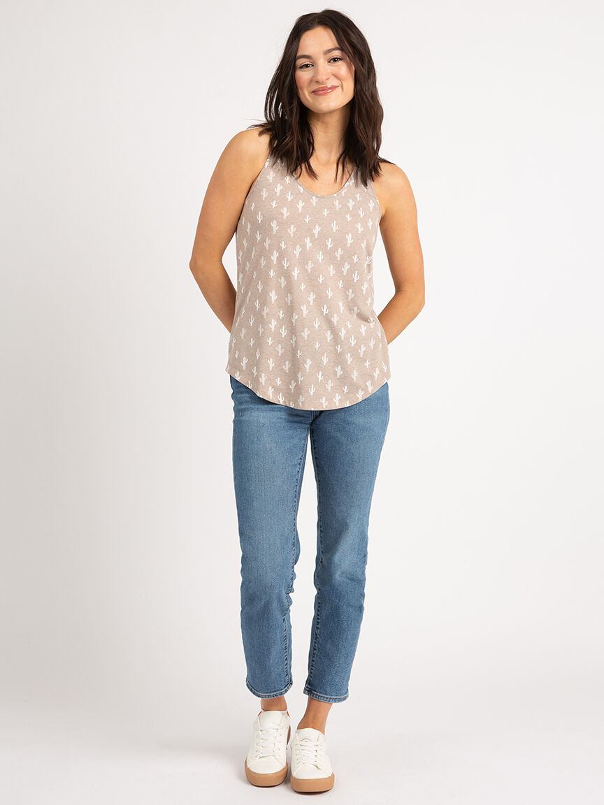 cactus graphic tank top Image 2