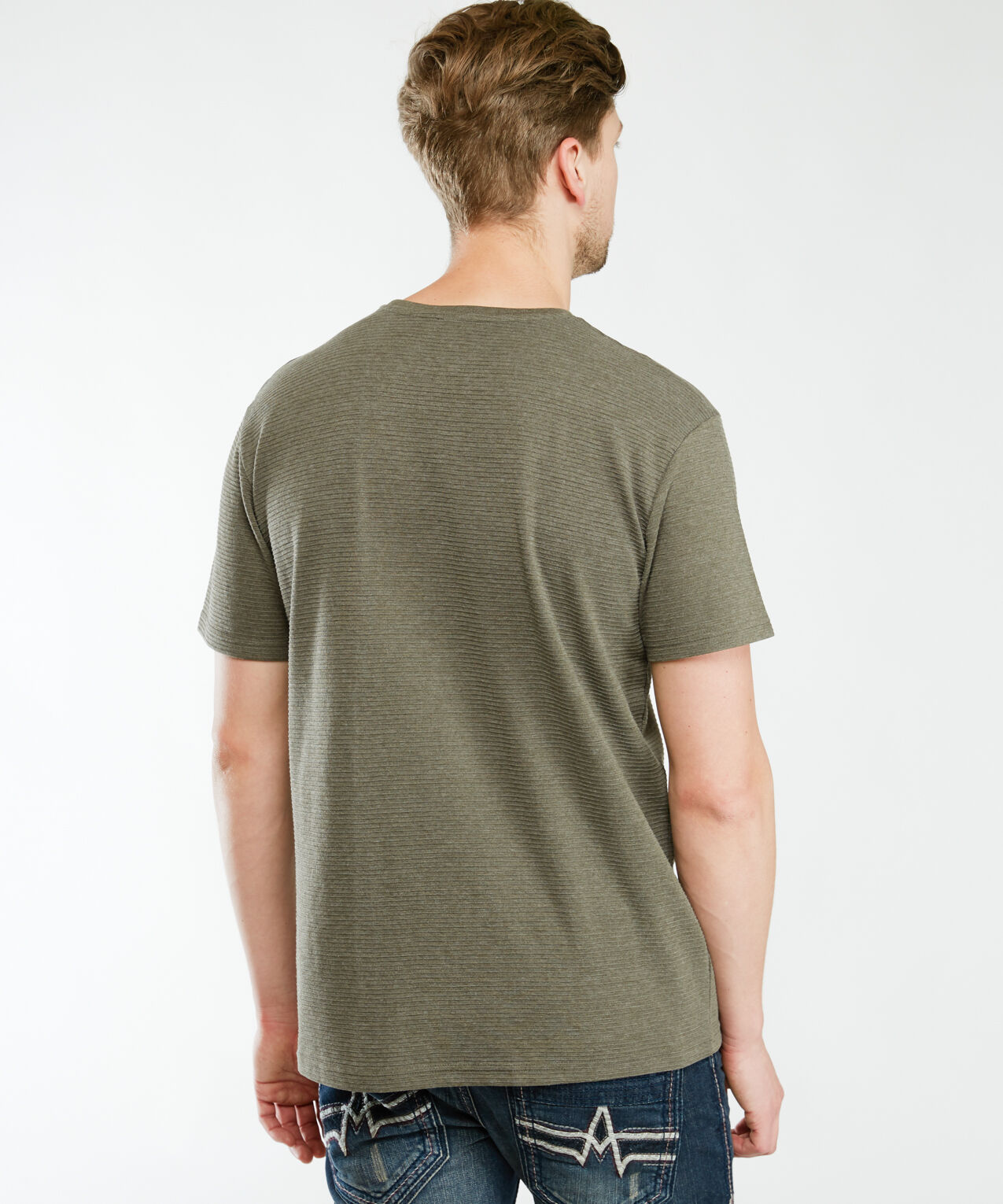 short sleeve ottoman knit tee Image 2