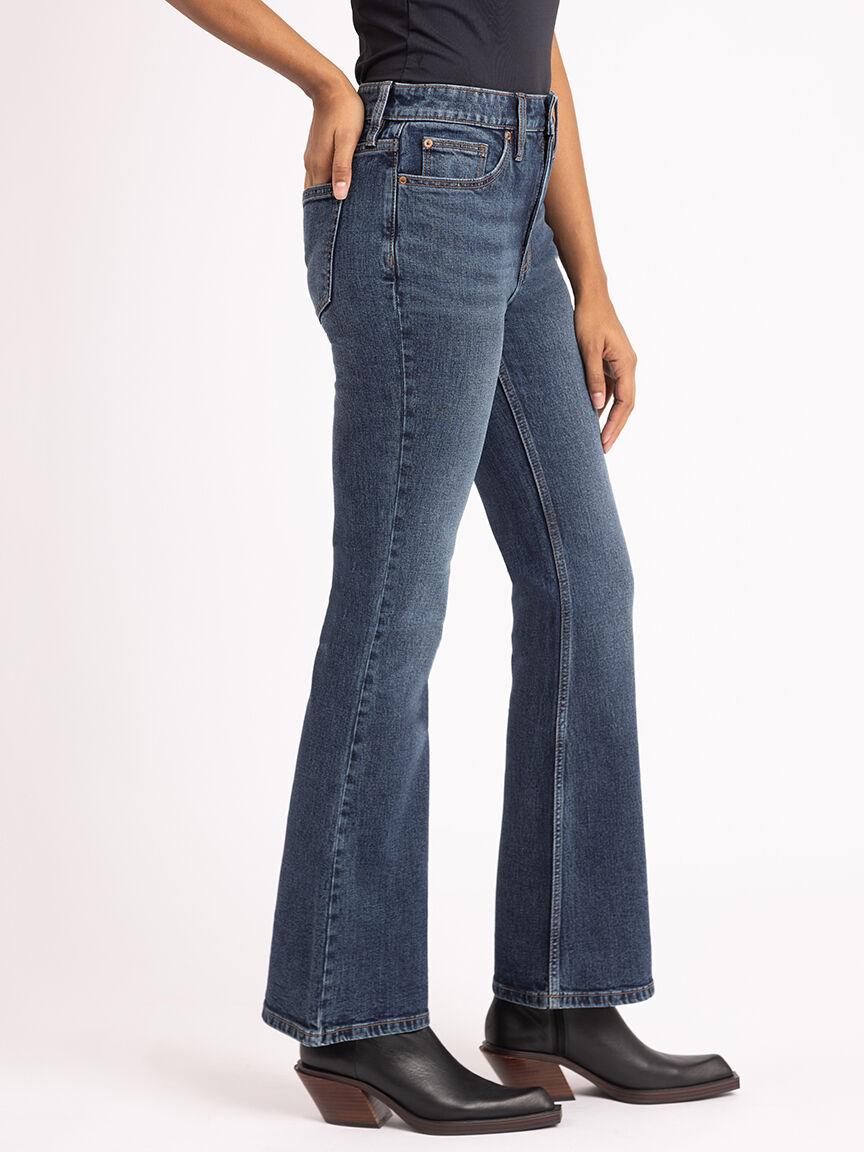 skinny flare jean dark authentic Image 4