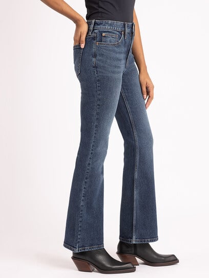 skinny flare jean dark authentic skinny flare jean dark authentic