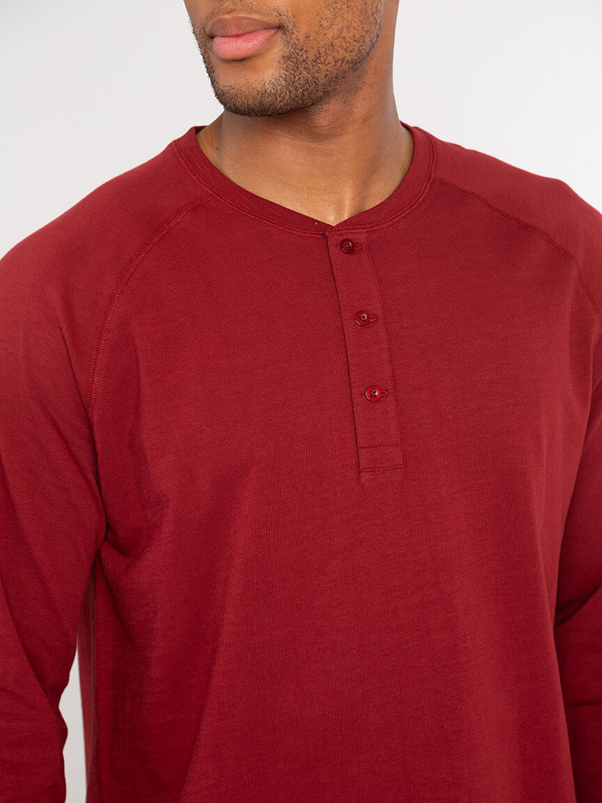 lucas long sleeve henley t-shirt Image 4