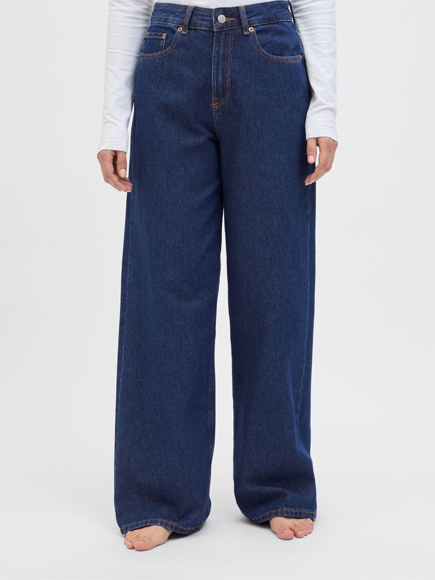 tokyo wide leg jean dark authentic