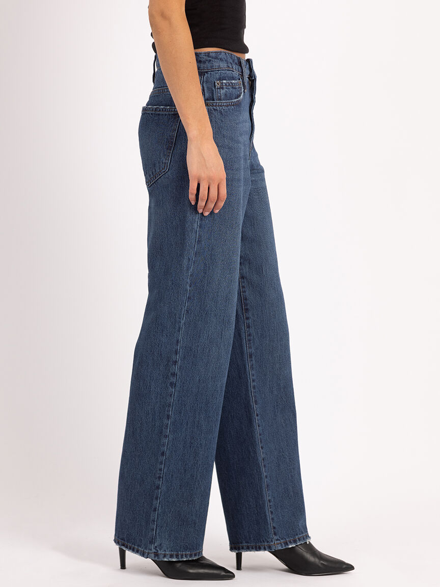 faye wide leg jean dark authentic Image 4