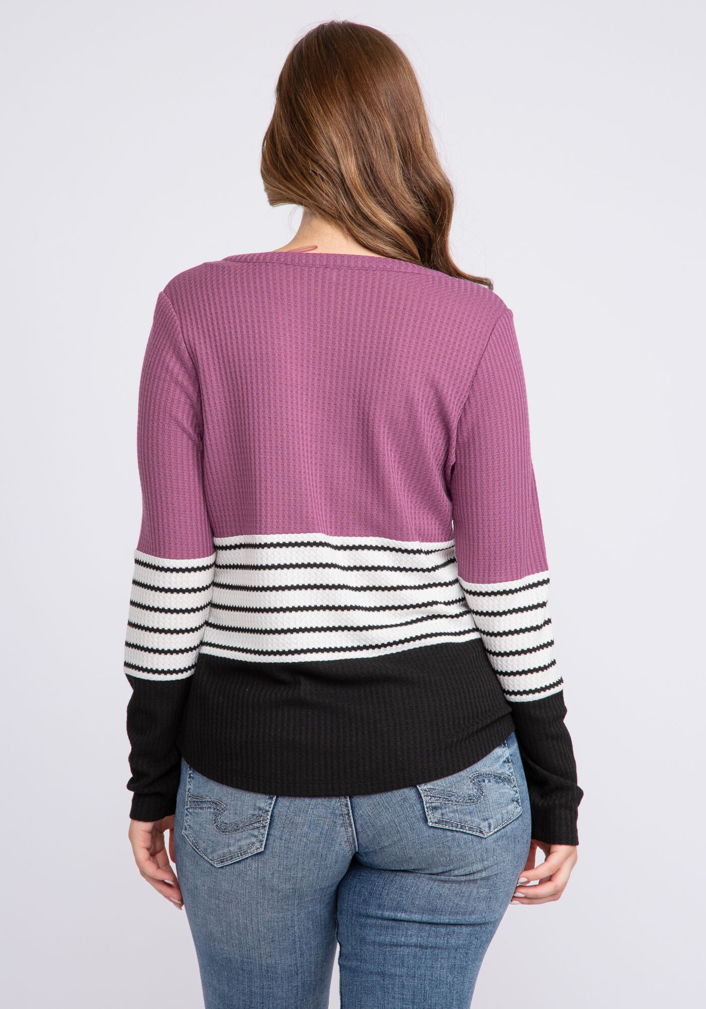 leighton colourblock waffle longsleeve Image 2