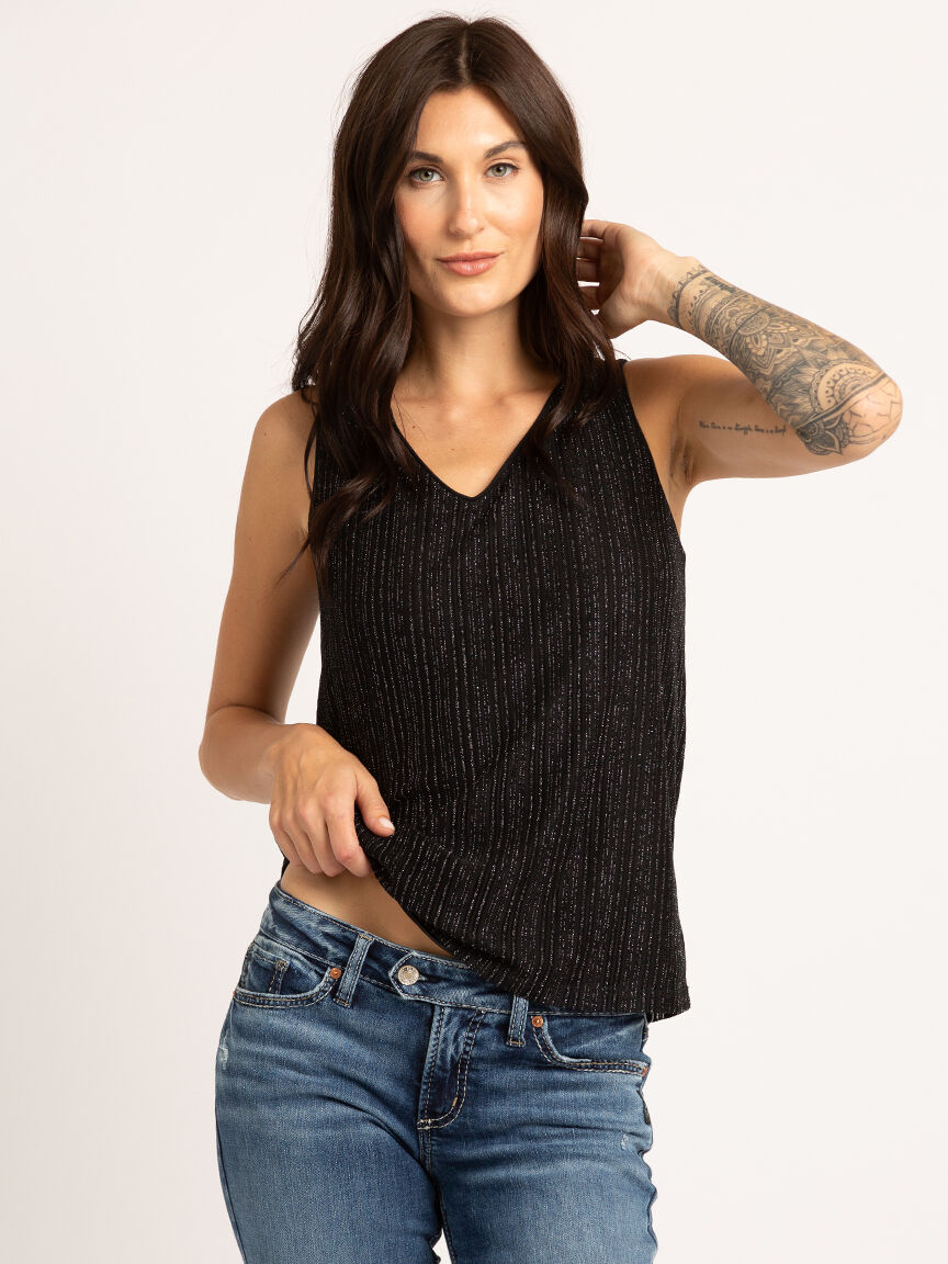 dannii double v-neck tank top  Image 2