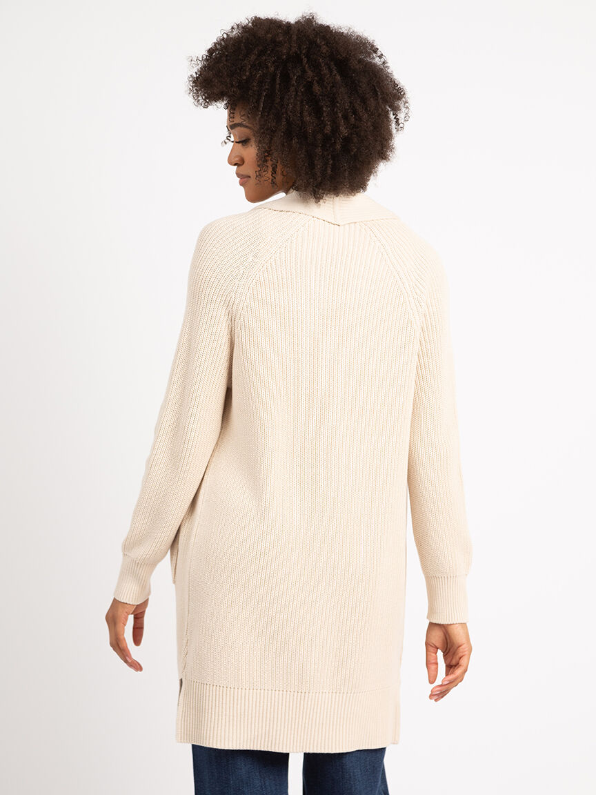 theresa shawl collar open cardigan Image 3