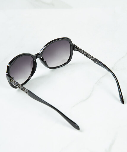 black square frame sunglasses Image 3