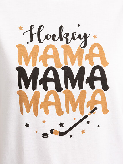 hockey mama graphic t-shirt Image 5
