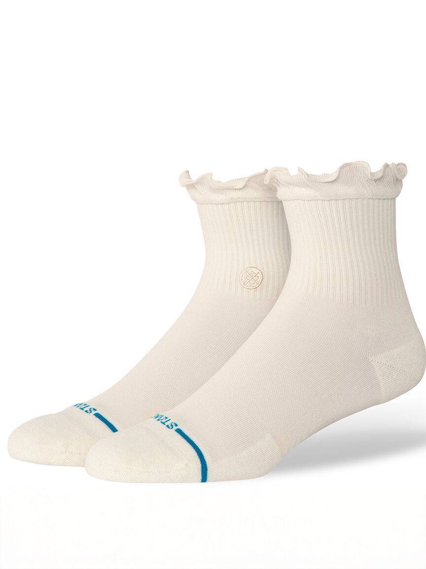 ruffle icon quarter socks