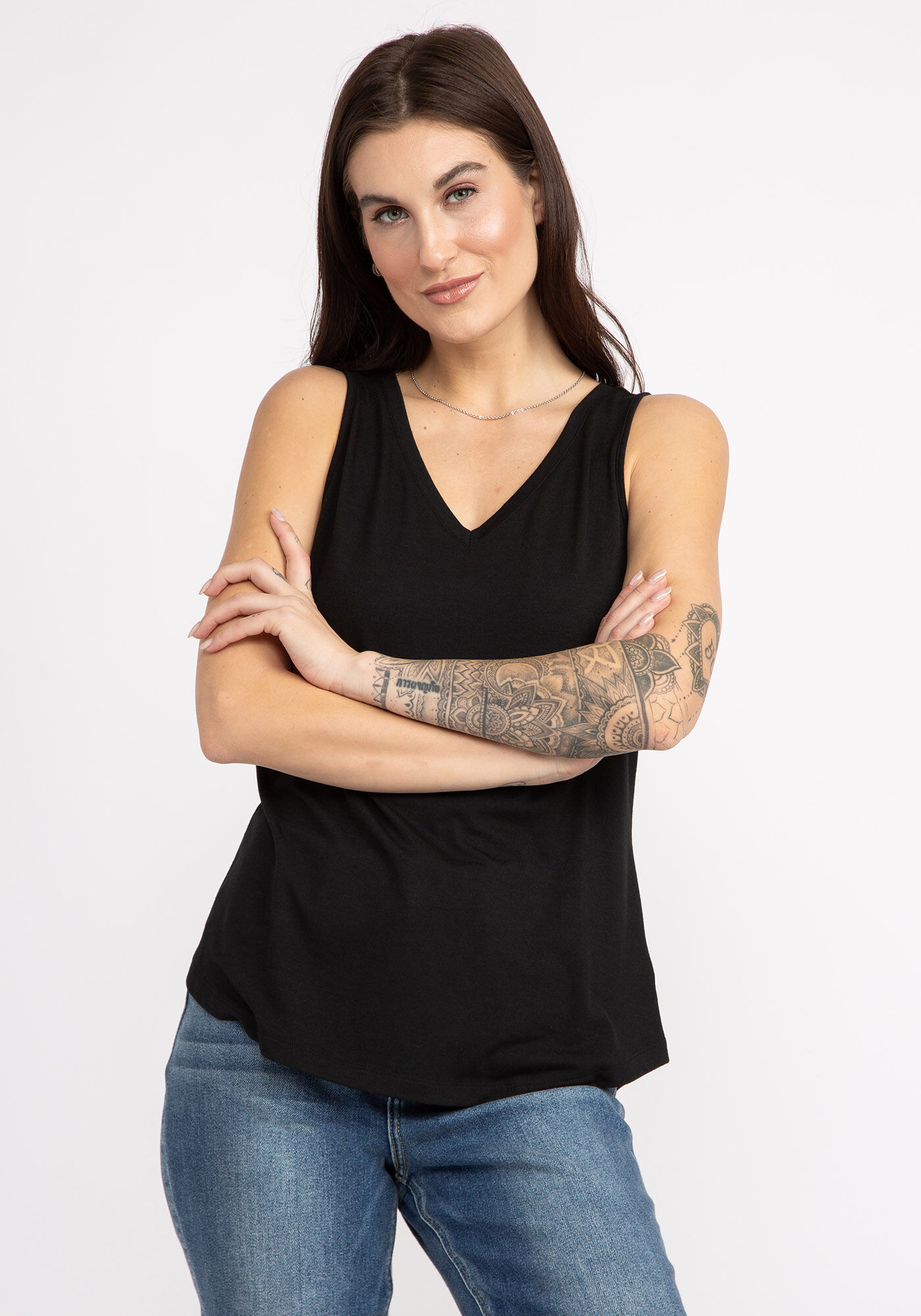 tammi double v-neck tank top Image 1