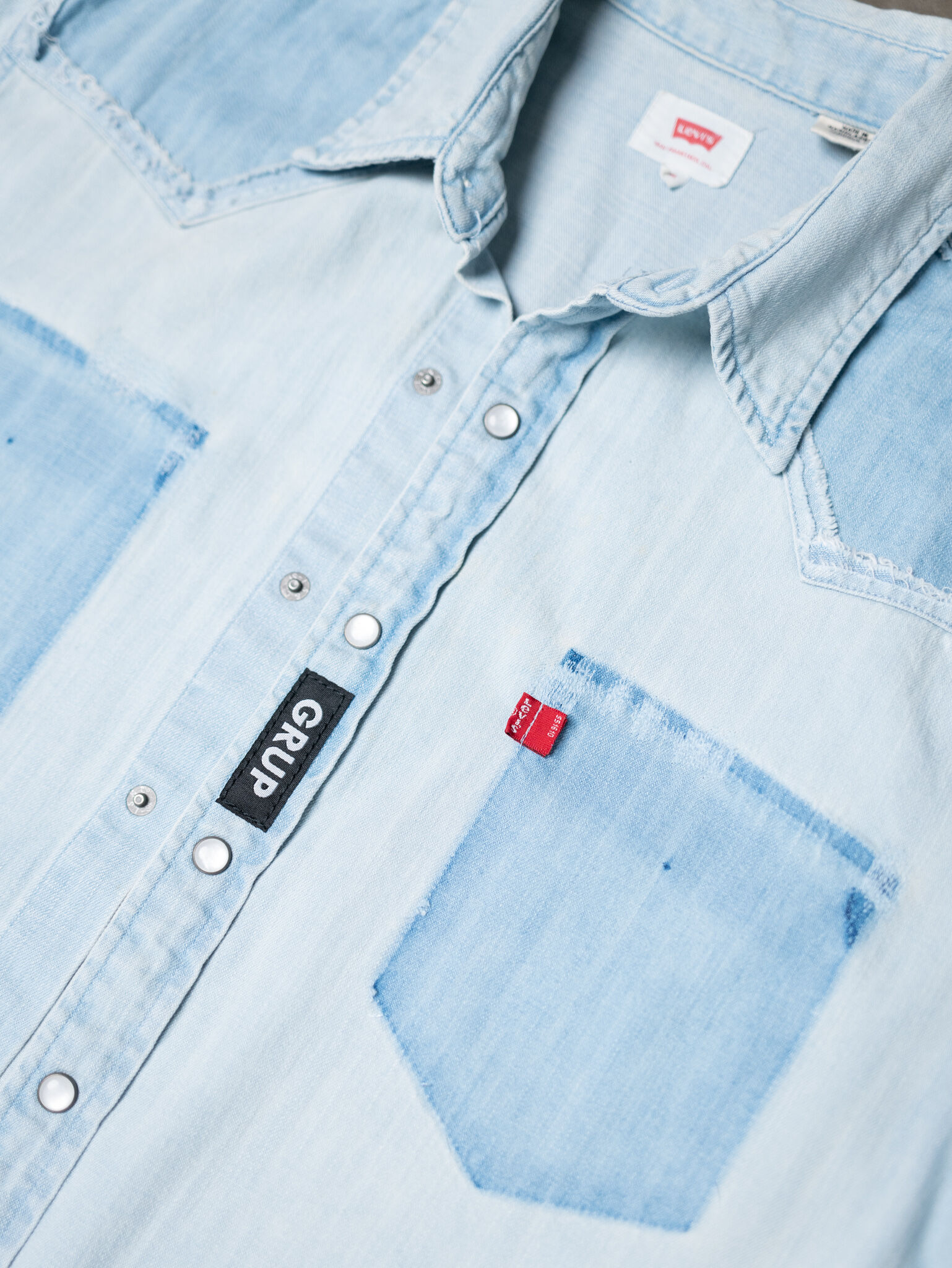 levi's short sleeve barstow denim shirt Image 2