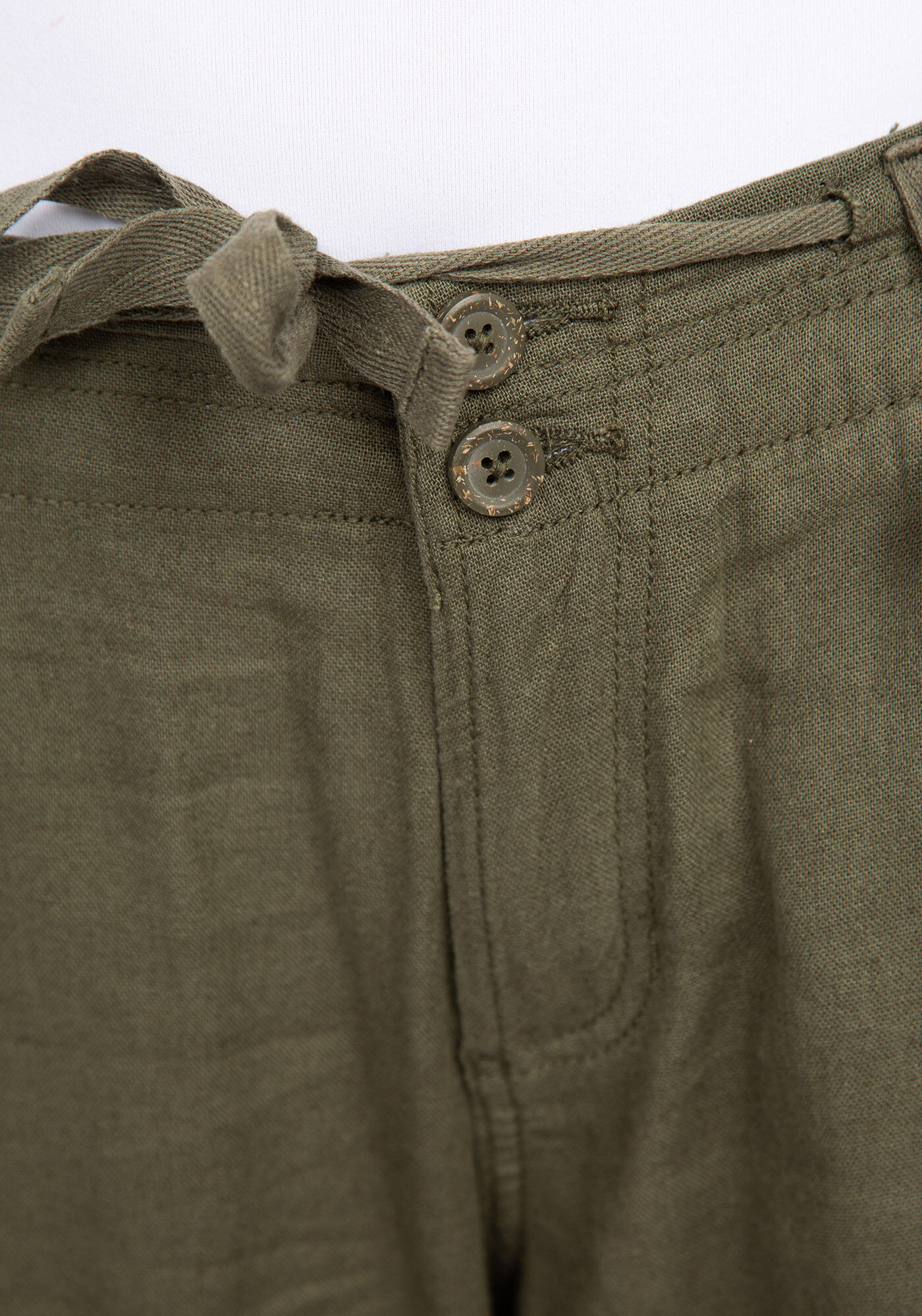 linen cargo beach pants Image 6