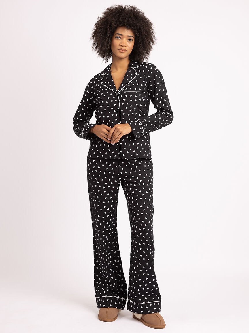 emelie flannel lounge top Image 2