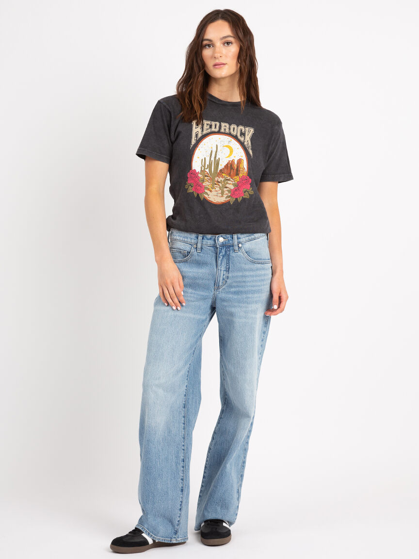 crew neck red rock t-shirt Image 2