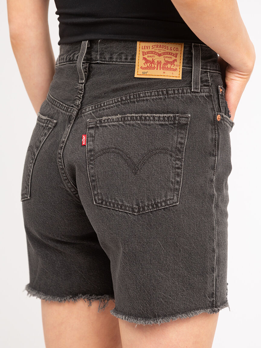 501 mid thigh denim shorts Bootlegger 2000006980