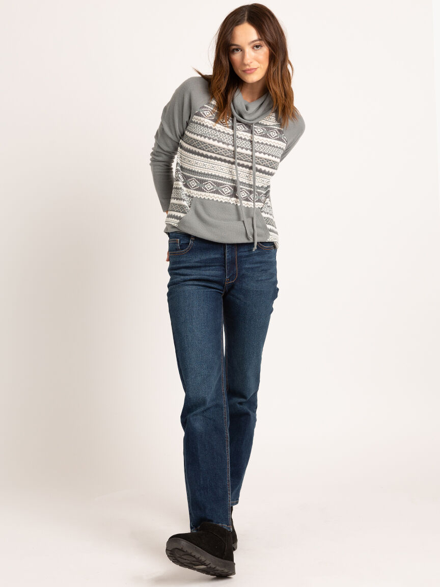 cammi cowl neck long sleeve tee Image 3