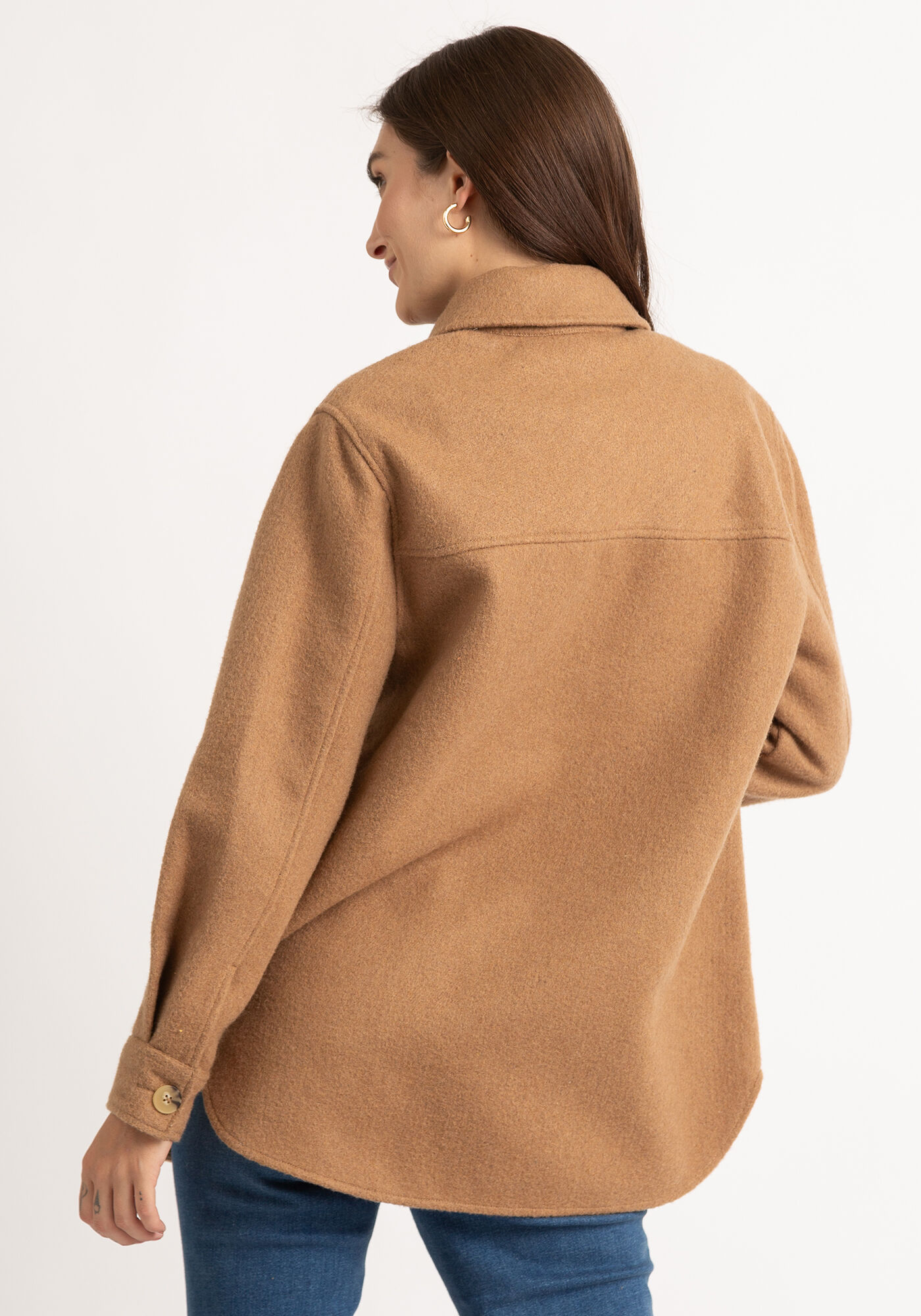 sutton kismet button front shacket Image 3