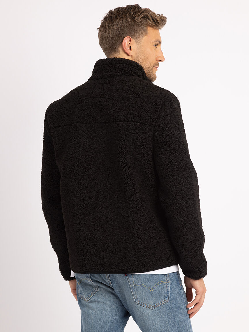Long bonded sherpa coat sale