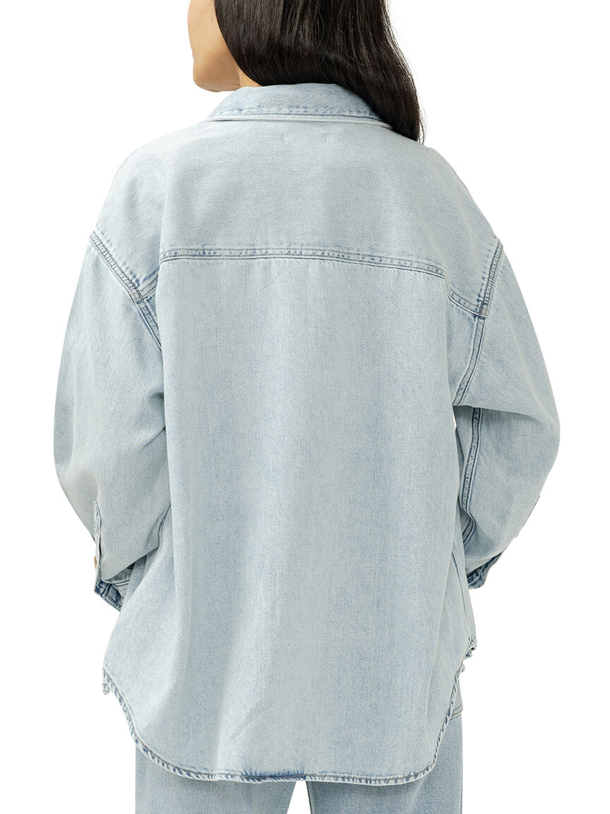 Relaxed Button-Up Beach Shirt