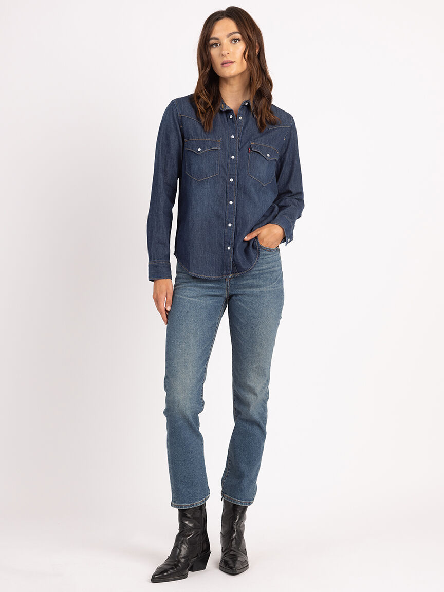 the ultimate western denim shirt