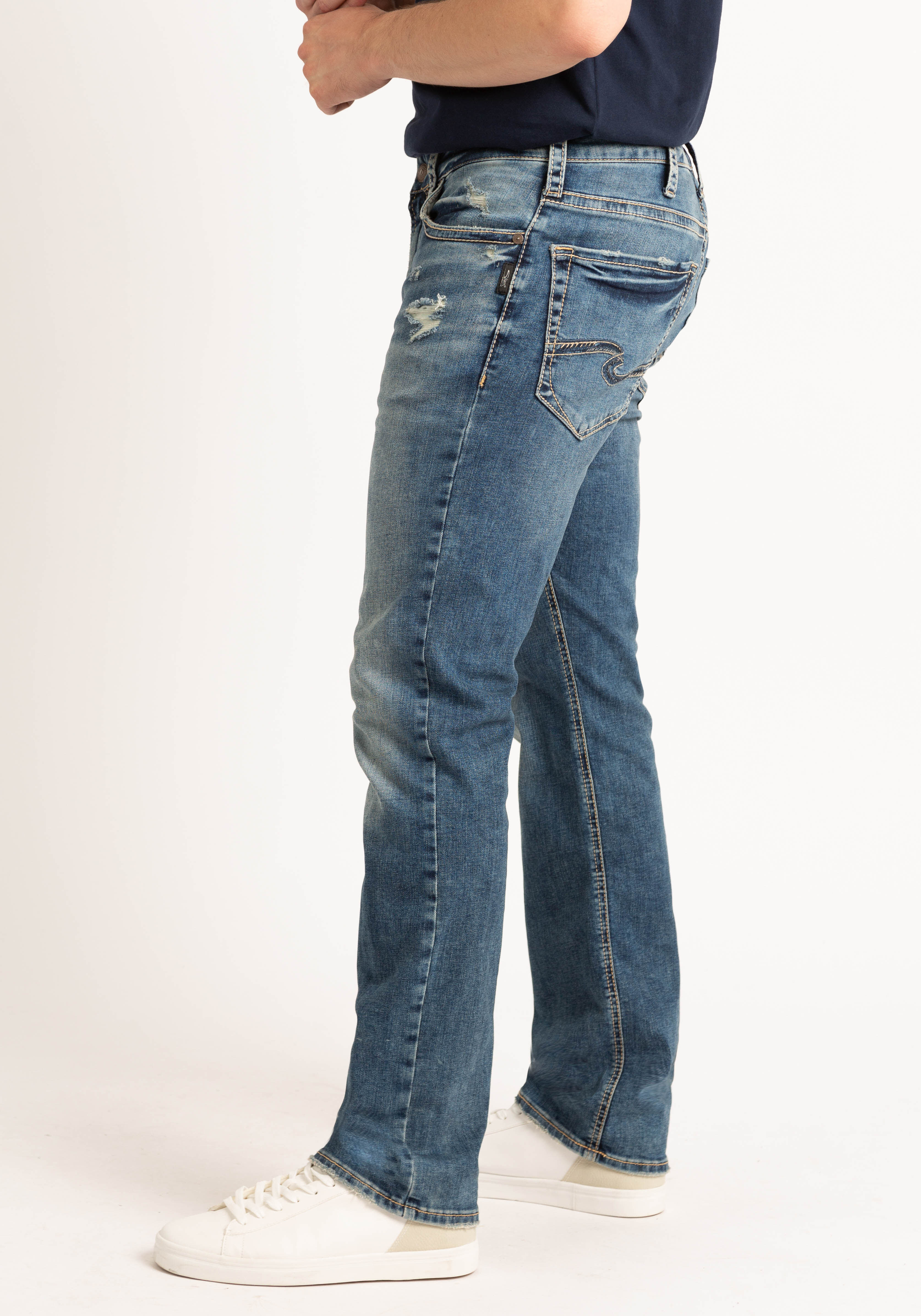 Bootlegger silver jeans clearance