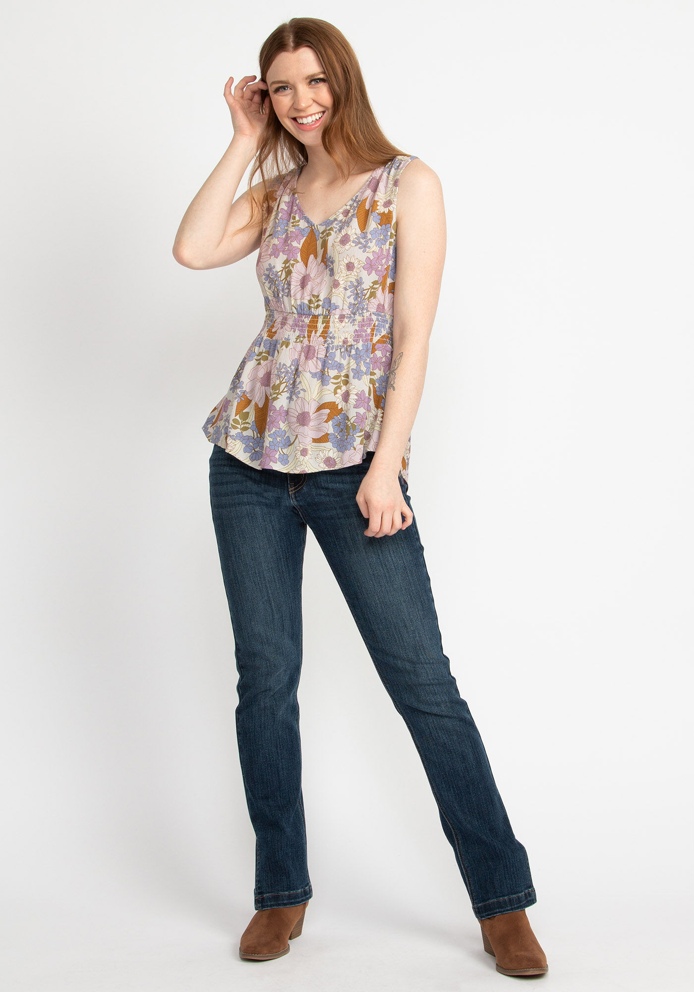 marion v-neck sleeveless blouse Image 3