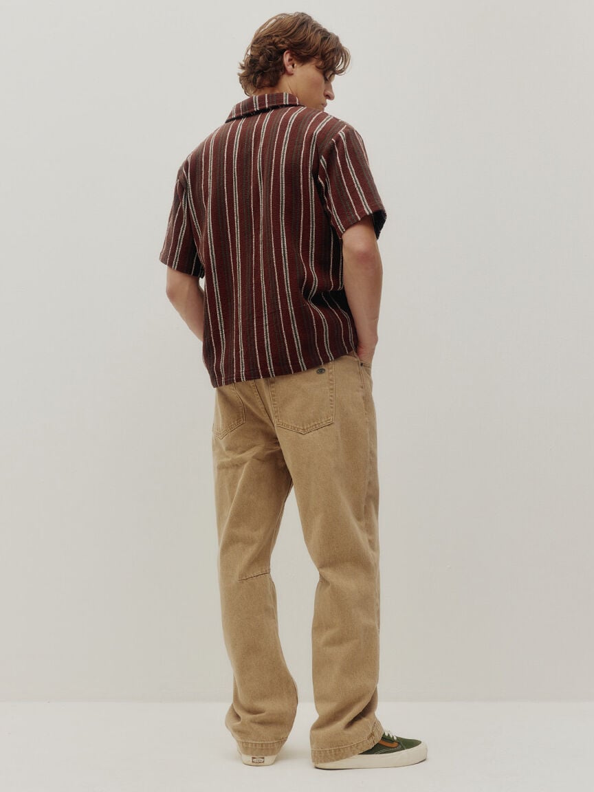 textured stripe shirt