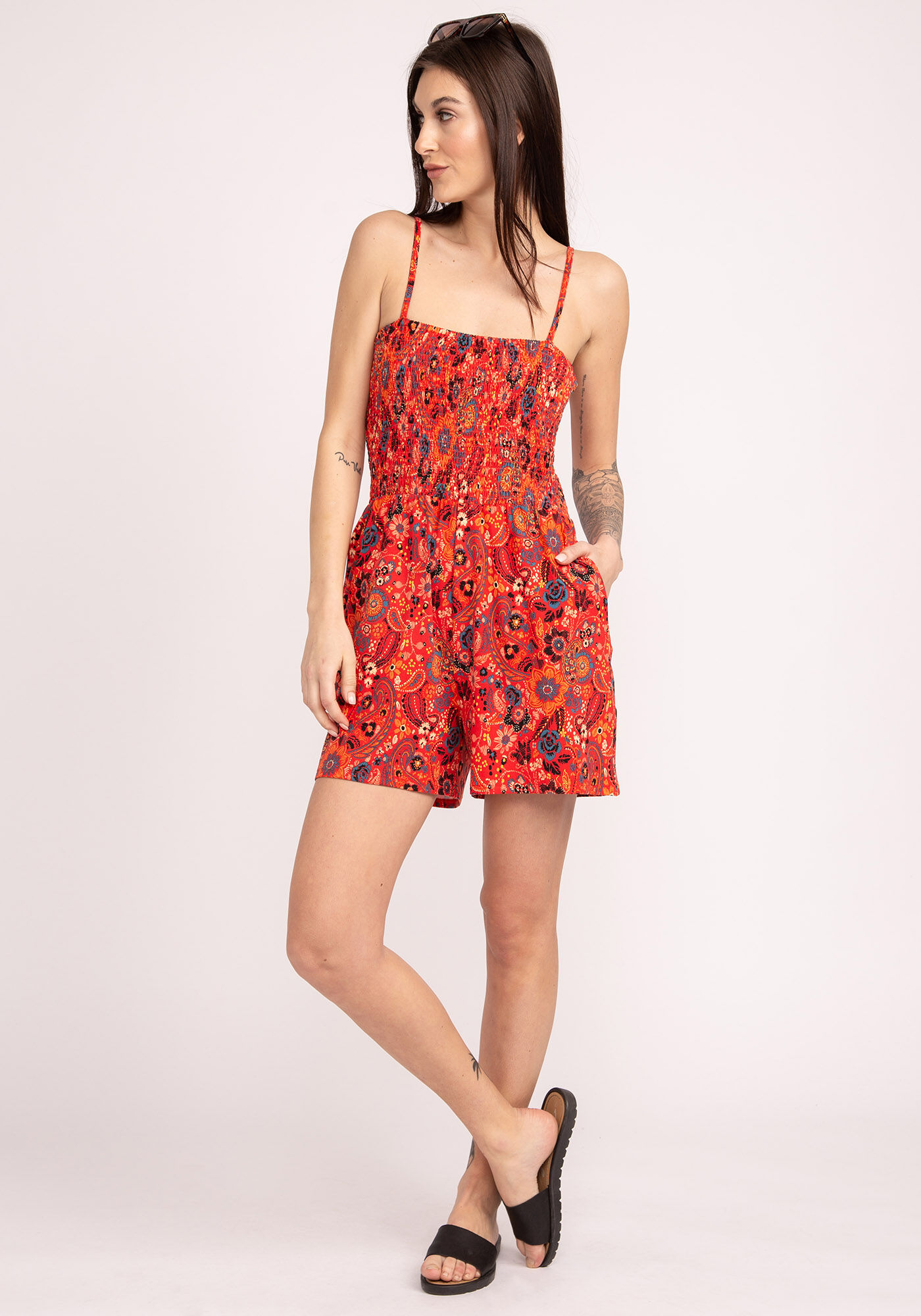 dutton smocked romper Image 3