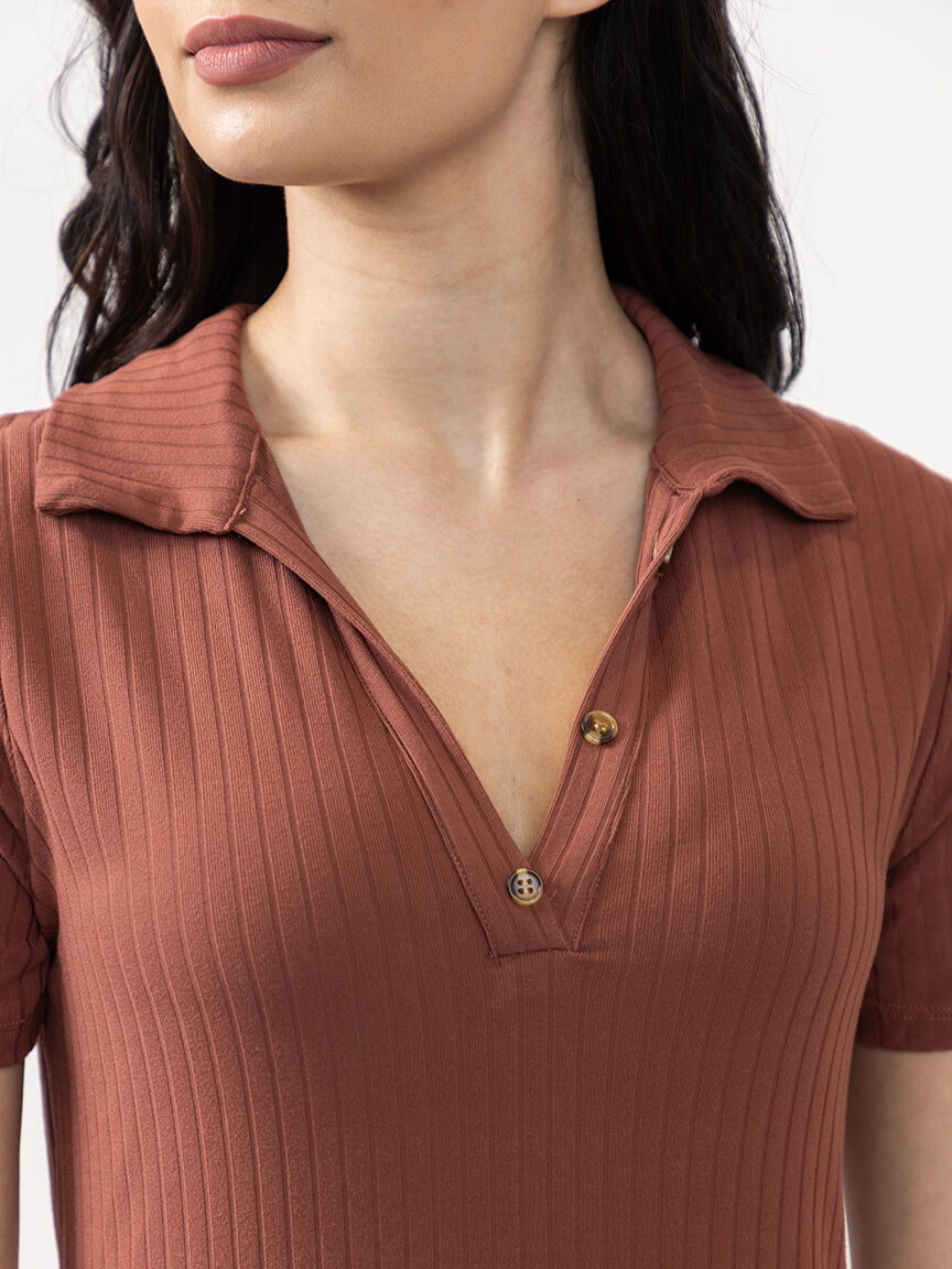 johnny collar dress Image 4