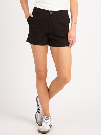 high rise chino midi short high rise chino midi short Image 2