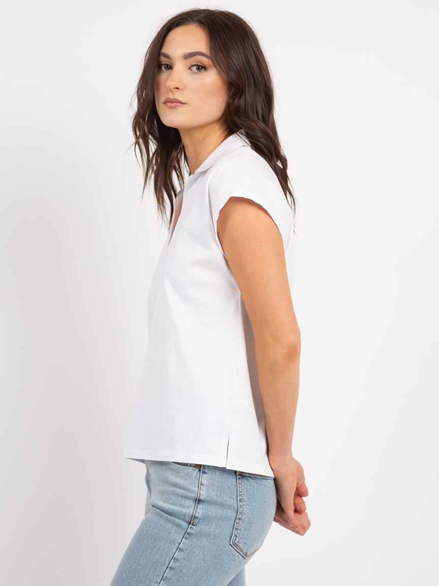 pearl johnny collar top Image 4