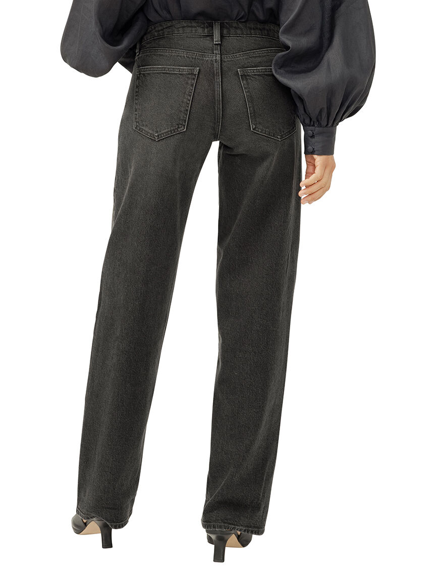 Loose & Low Rise Straight Leg Jeans